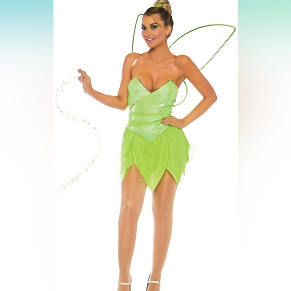 Leg Avenue Women's Pretty Pixie Fairy Costume Green Fairy halloween Costume Dres - Picture 1 of 3